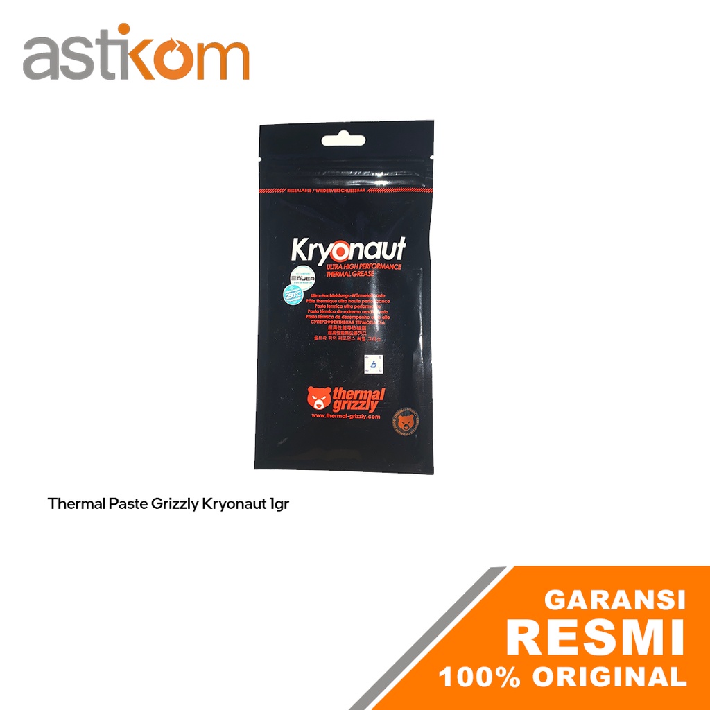 Thermal Grizzly Kryonaut Thermal Paste 1 Gram Original | By Astikom