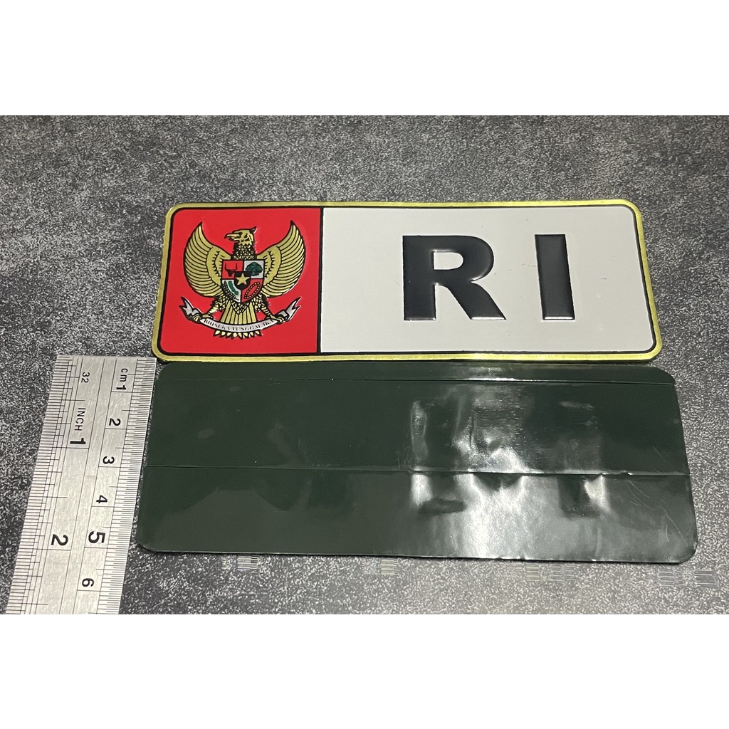 Stiker Plat RI (Pth Tdr) Stiker RI Stiker Merah Putih RI Mobil Motor