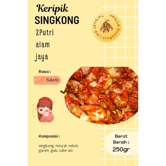 

Keripik singkong/keripik singkong balado/keripik pedas