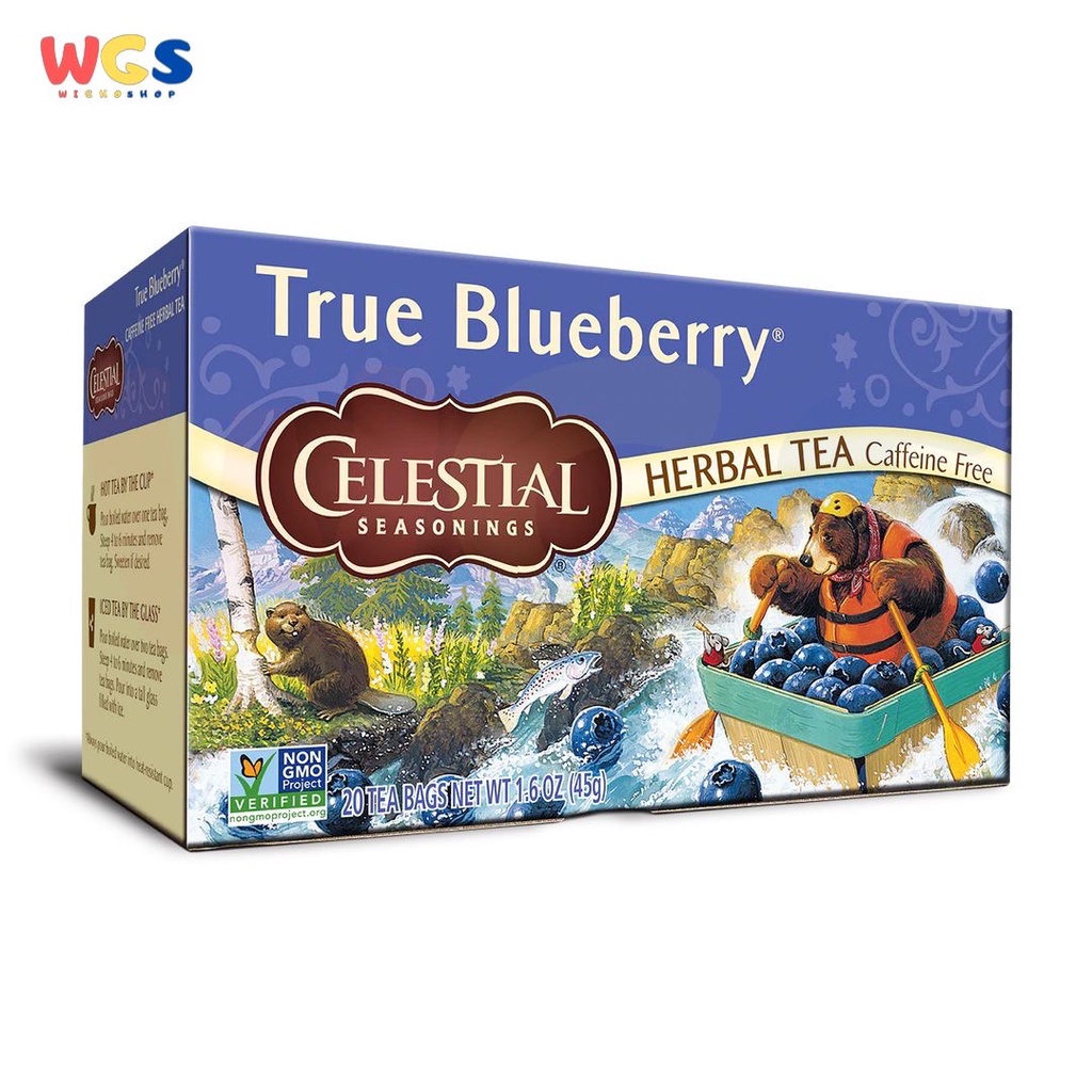 Celestial Seasonings True Blueberry Tea Caffeine Free 20s x 2.25g