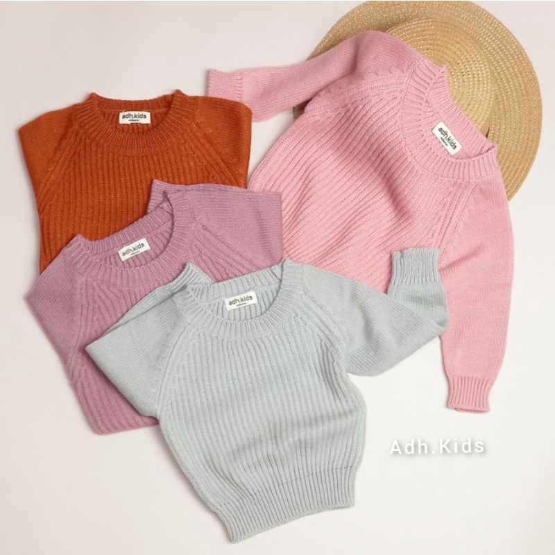 Yuhana children's knit sweater | sweater rajut anak 03 - 2 tahun bisa COD