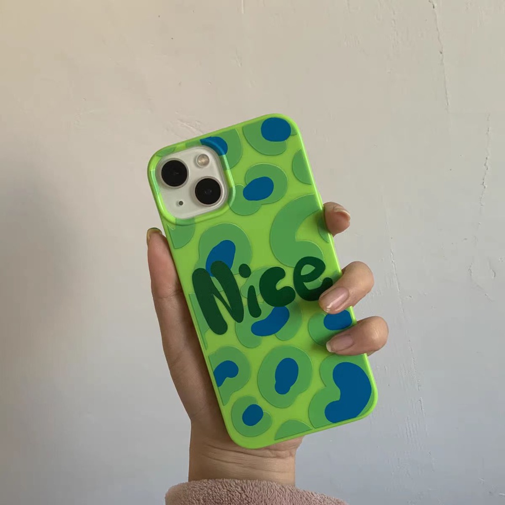 IPHONE Ins Pola Bintik Cocok Untuk Iphone14 14pro 14plus 13 13mini 13pro 13prm iPhone12 7Plus 8Plus Xr XS 13 12mini Pro Max Empat Sudut Casing Ponsel Tahan Guncangan
