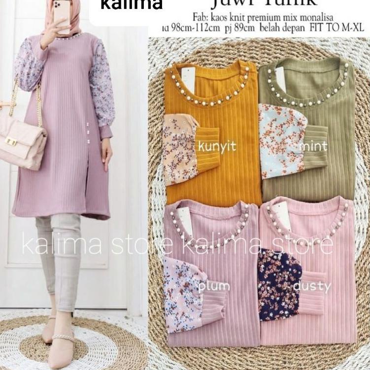 Sale tunik import terbaru 2022/baju tunik wanita aplikasi mutiara