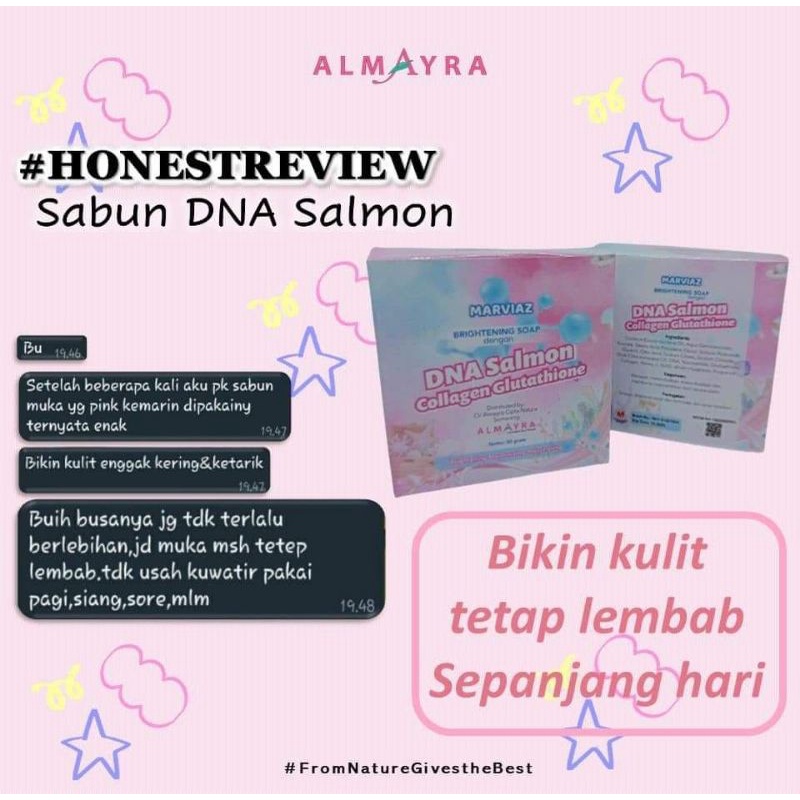 sabun dna salmon by almayra skincare  sabun wajah DNA salmon