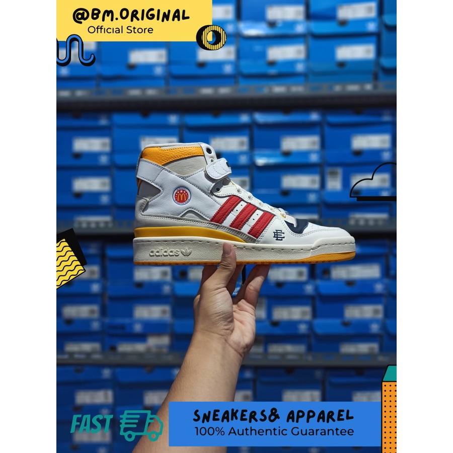 Adidas Forum 84 High Eric Emanuel Mcdonalds White ORIGINAL H02575
