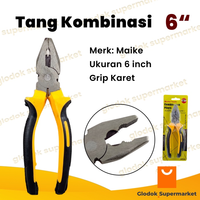 Tang Kombinasi 6 inch Maike Combination Pliers 6inch