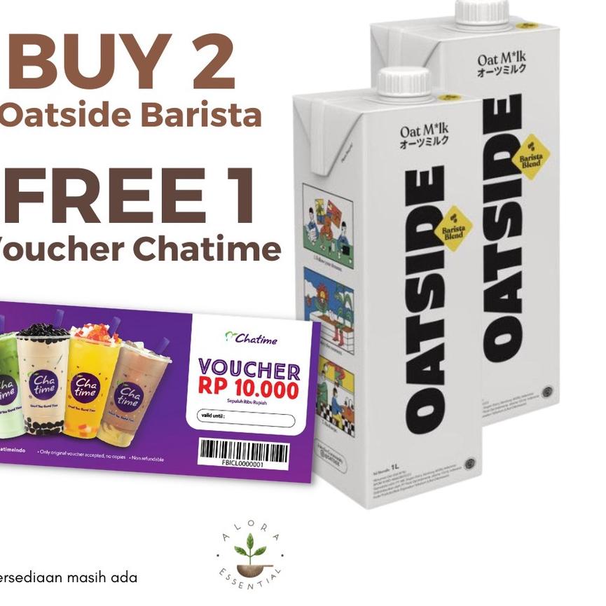 

◌ Oatside Barista Oat Milk 1L - Susu Oat Gandum Lactose & Dairy Free ✶