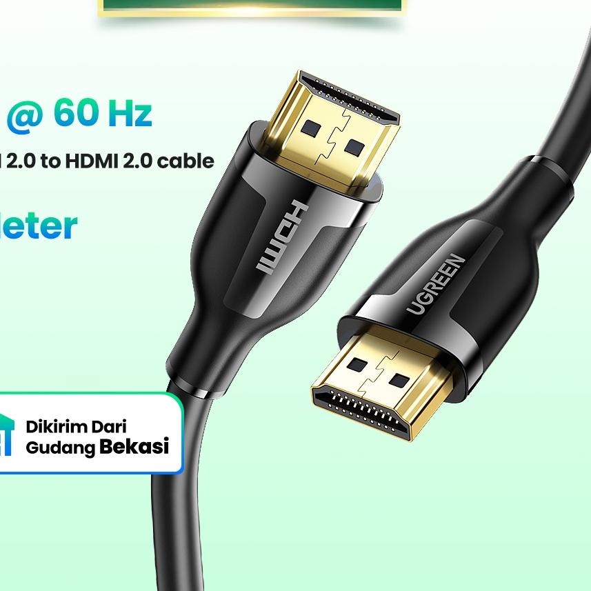✼ 【Stok Produk di Indonesia】Ugreen Kabel 1.5m Hdmi 2.0 4k Untuk Iptv Lcd HDMI 4K Cable ✾