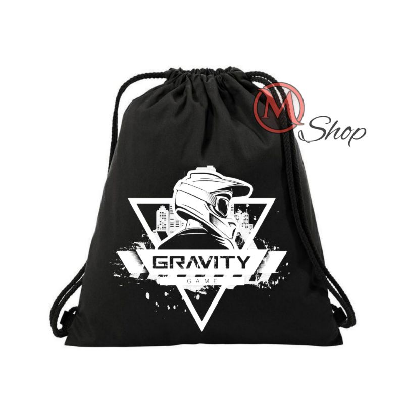 Tas string bag anti air pria wanita terbaru bahan taslan waterproof tali besar