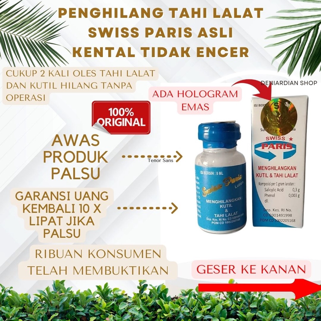 (BAYAR DI TEMPAT) OBAT TAHI LALAT DAN KUTIL SWISS PARIS LOTION SWIS PARIS LOTION PARIS LOTION PENGHI