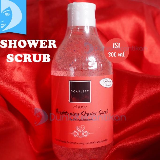 NEW SALE SCARLETT SHOWER SCRUB HAPPY / SABUN MANDI WHITENING SCARLETT SALE