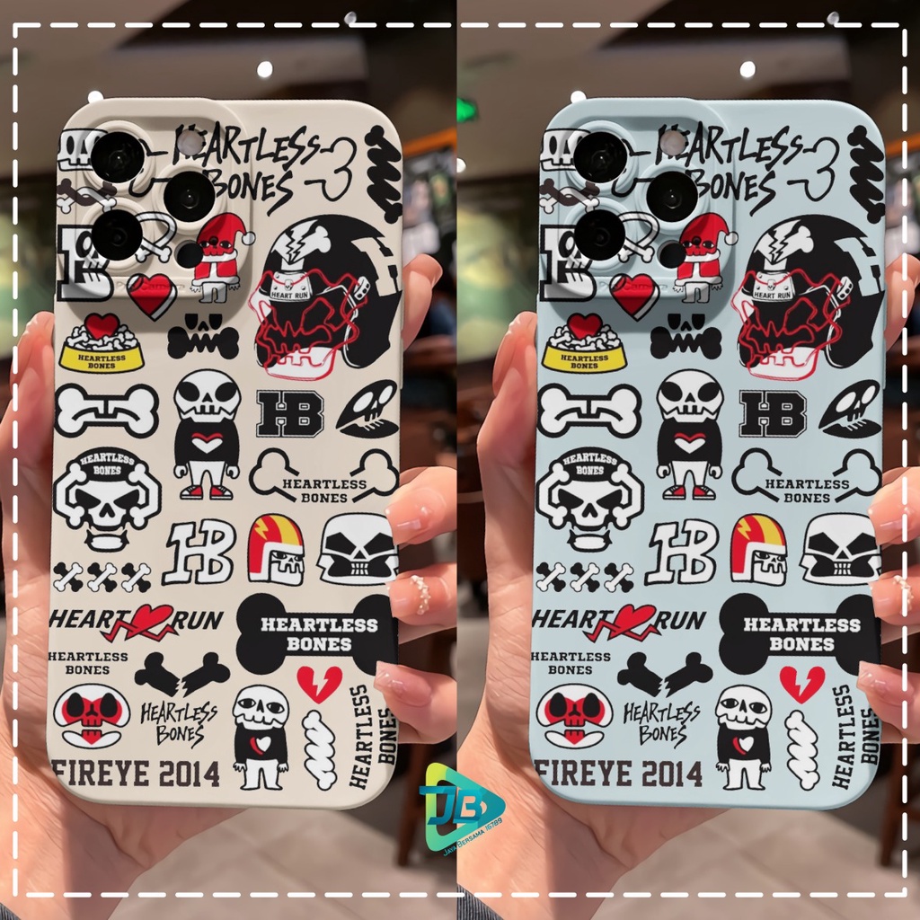 CUSTOM CASE SOFTCASE SILIKON PROCAMERA BONES CUSTOM INFINIX SMART 4 5 6 PLUS HOT 8 9 10 10S 11 12 12I PLAY NOTE 8 10 11 12 PRO JB7243