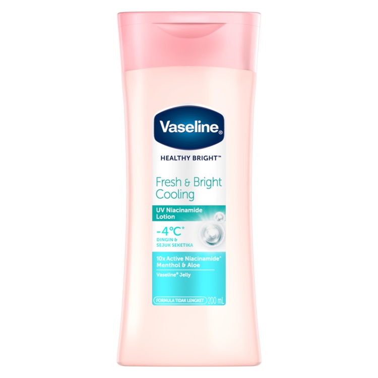 Vaseline Lotion Healthy Bright Fresh &amp; Bright Cooling 200ml Twinpack