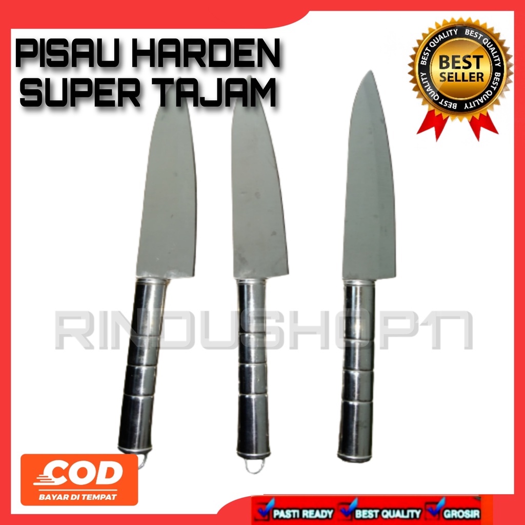 (RS)PISAU DAPUR TAJAM STAINLESS STEEL HARDEN RA KUAT