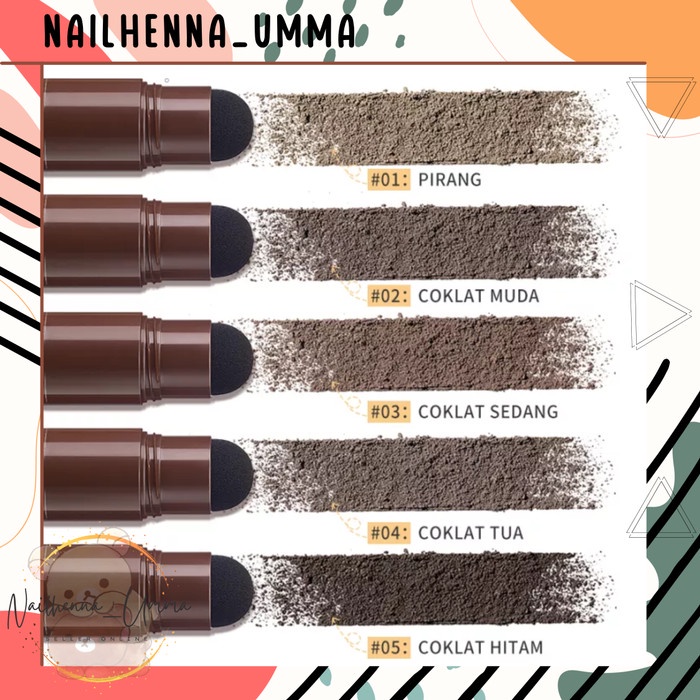 Eyebrow-Powder- Kimuse One Step Eyebrow Stamp Shaping Kit Stempel Alis Waterproof -Powder-Eyebrow