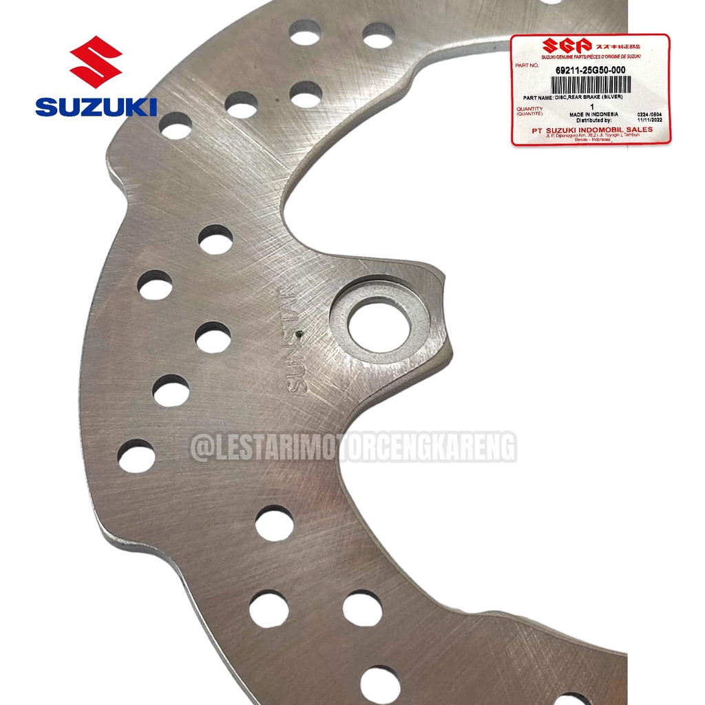 PIRINGAN CAKRAM DISC BRAKE BELAKANG SATRIA FU FI GSX 150 25G50 ORI SGP