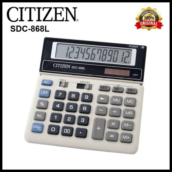 

Citizen Sdc-868L Kalkulator 12Digits Calculator