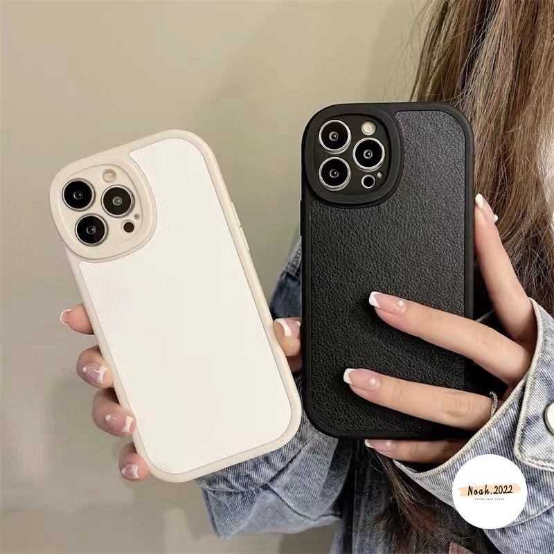 Redmi 10 10A 10C 9 9A 9T 9C NFC Redmi Note 10 10s 11 11s 11Pro 9Pro 10Pro 8 9 9s Mi 12 12x11 Lite 11T Pro M3 X3 NFC Kulit Mewah Simple Shockproof Cortex TPU Cover Soft Case