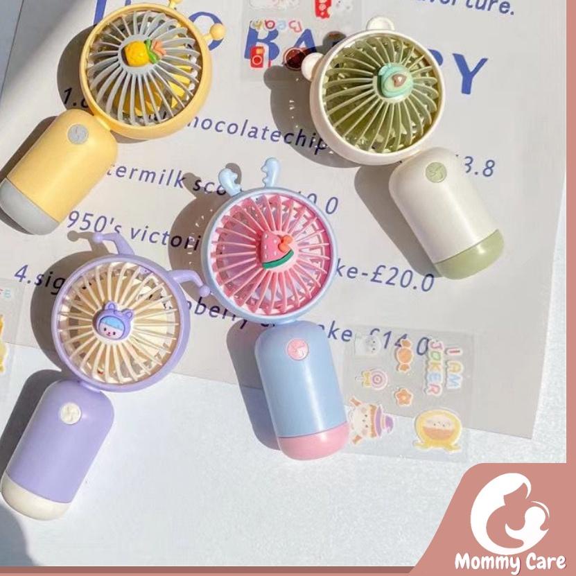 ➸ MOMMYCARE KIPAS MINI KARAKTER KIPAS ANGIN RECHARGER CAS USB KIPAS ANGIN MINI GENGGAM MINI FAN ♠