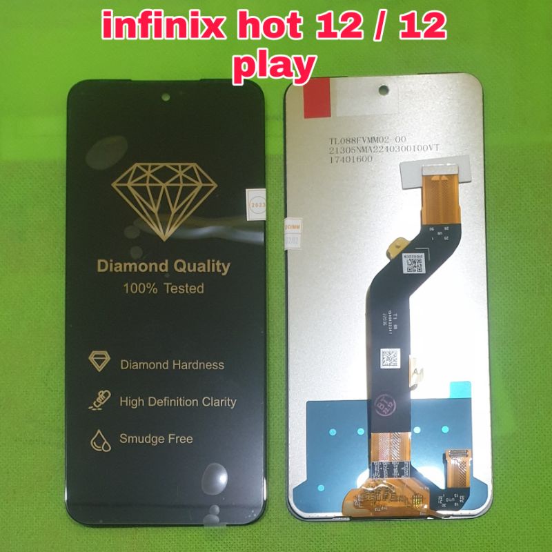 lcd ts touchscreen infinix x6816/x6817 hot 12 / hot 12 play fullset incell