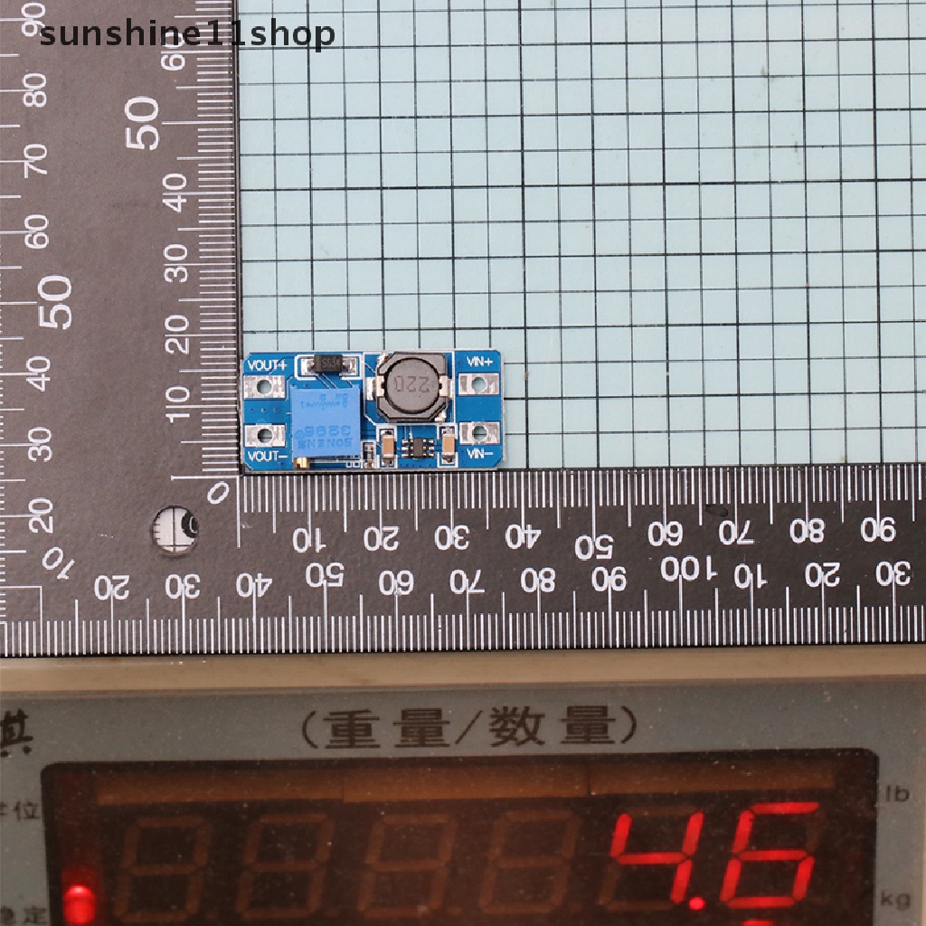 Sho DC-DC Adjustable Boost Module 2A Boost Plate Modul Step Up Dengan/Tanpa MICRO USB 2V-24V Ke 5V 9V 12V 28V N