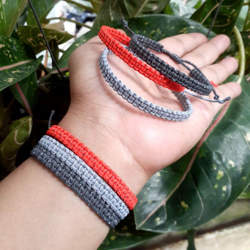 Gelang Prusik Cobra Mini Adjustable Perusik Gunung Microcord Paracord Cocok Untuk Pria Dan Wanita