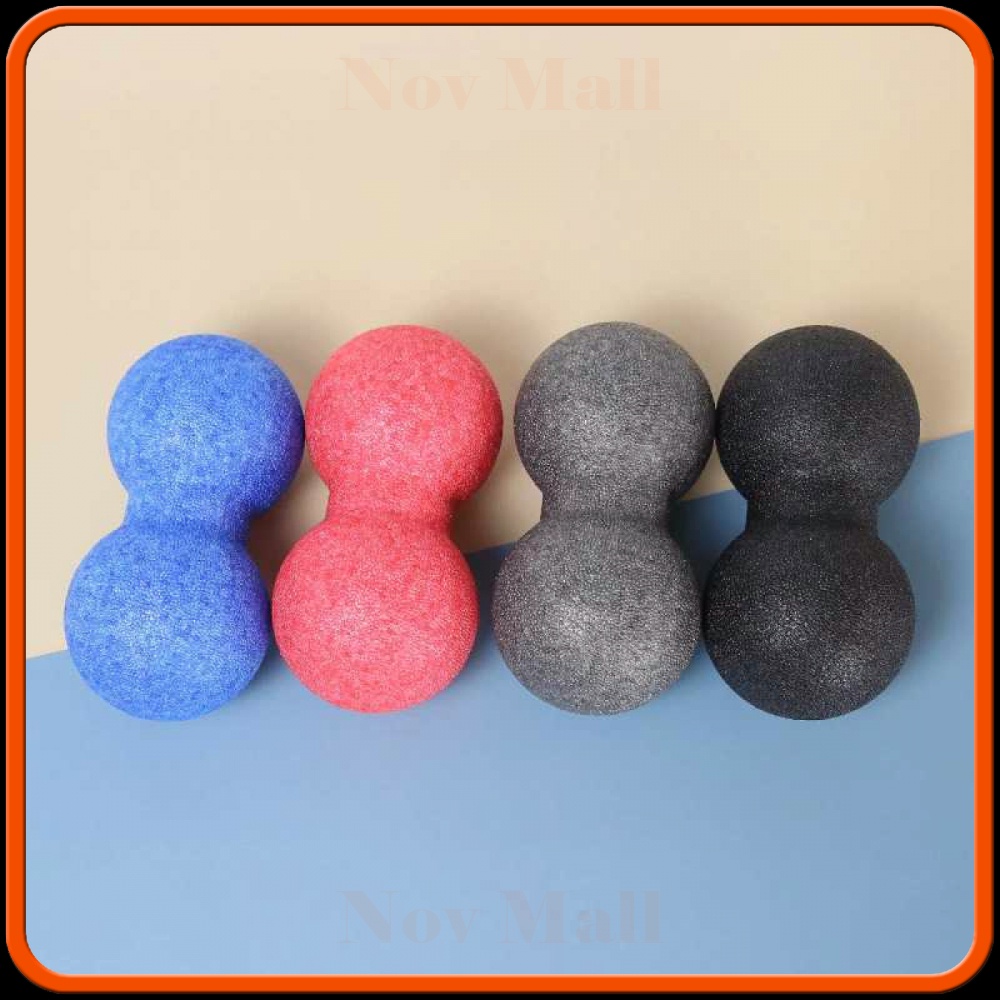 Alat Bantu Yoga Peanut Massage Foam Block Roller Ball 8x16cm -SP433