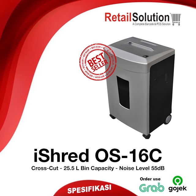 Mesin Penghancur Kertas CD CC - iShred OS16C / OS-16C Paper Shredder