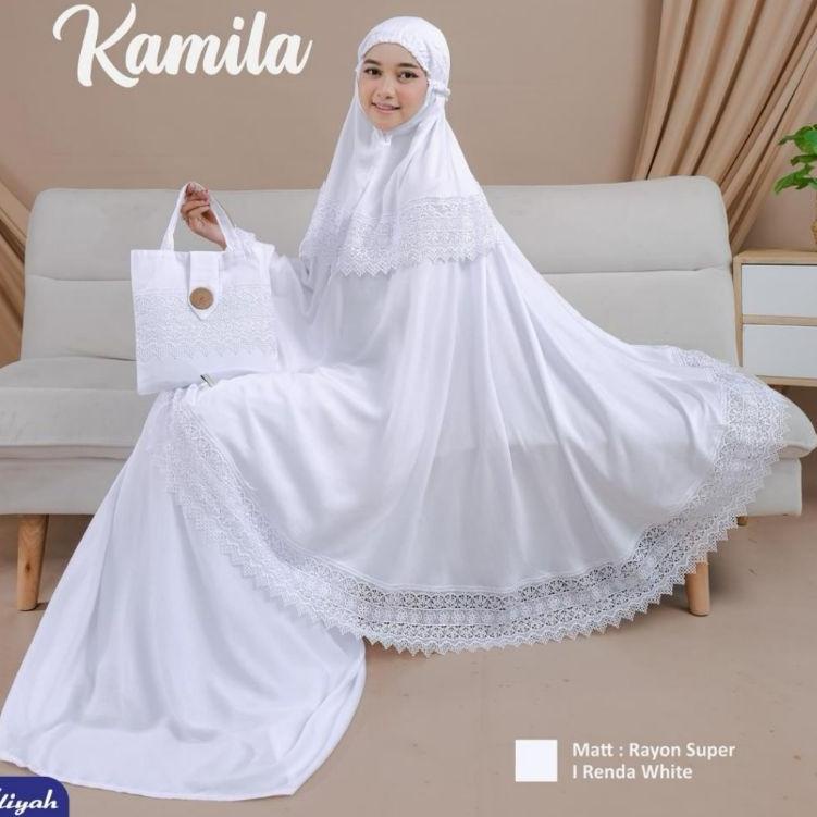 Big Sale MUKENA DEWASA RAYON PREMIUM PUTIH POLOS RENDA IMPORT MEWAH MUKENAH SESERAHAN UMROH HAJI ALI