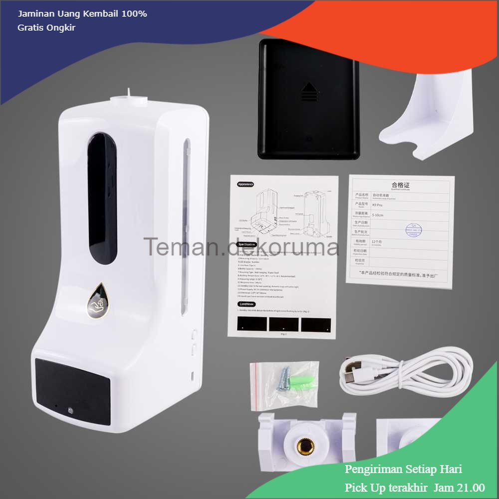 TD-KMN MOMOThermometer Hand Non Contact with Soap Dispenser 1000ml - K9 Pro