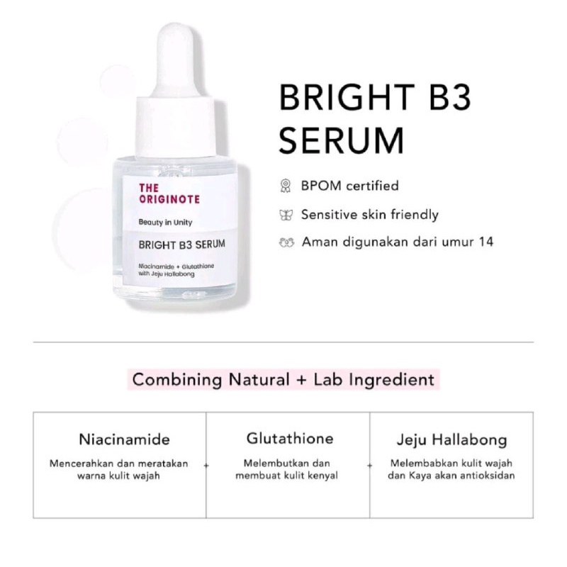 SERUM THE ORIGINOTE SERIES - SERUM MOISTURIZER SERUM WAJAH DAN EYESERUM BULU MATA