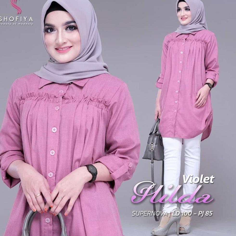 Menarik HILDA TUNIK baju atasan wanita muslim murah | terbaru busui casual