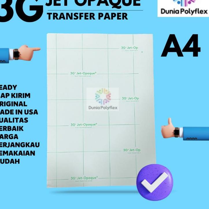 

TrxO4a4Z Transfer Paper 3G+ Jet Opaque A4