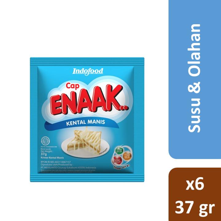 

Cap Enaak Kental Manis Putih Sachet 6x37gr