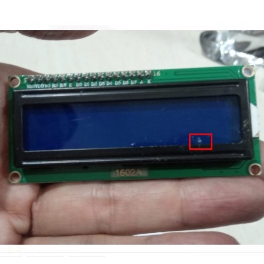 LCD 1602 / 16x2 I2C Module Backpack Kondisi Lecet Dikit