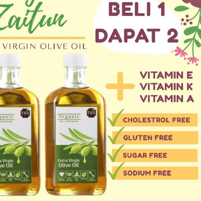 

☻ Minyak Zaitun Murni Asli Extra Virgin Olive Oil 250 ml BELI 1 DAPAT 2 ۩