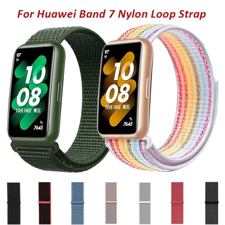 Tali Nilon Berkualitas Tinggi untuk Huawei Band 7/ Band 7 Aksesori Pengganti Gelang Tenun olahraga