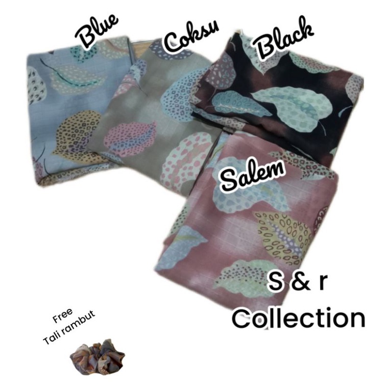 hijab segi empat motif premium/Akira dobby 115*115