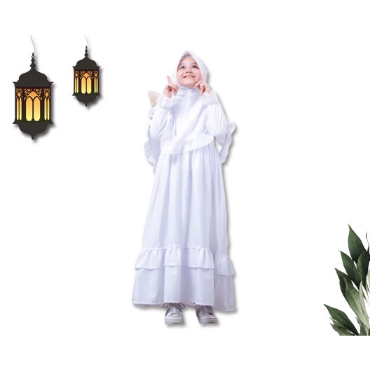 GAMIS MUSLIMAH ANAK USIA 1-12 TAHUN BAHAN COTTON TOYOBO