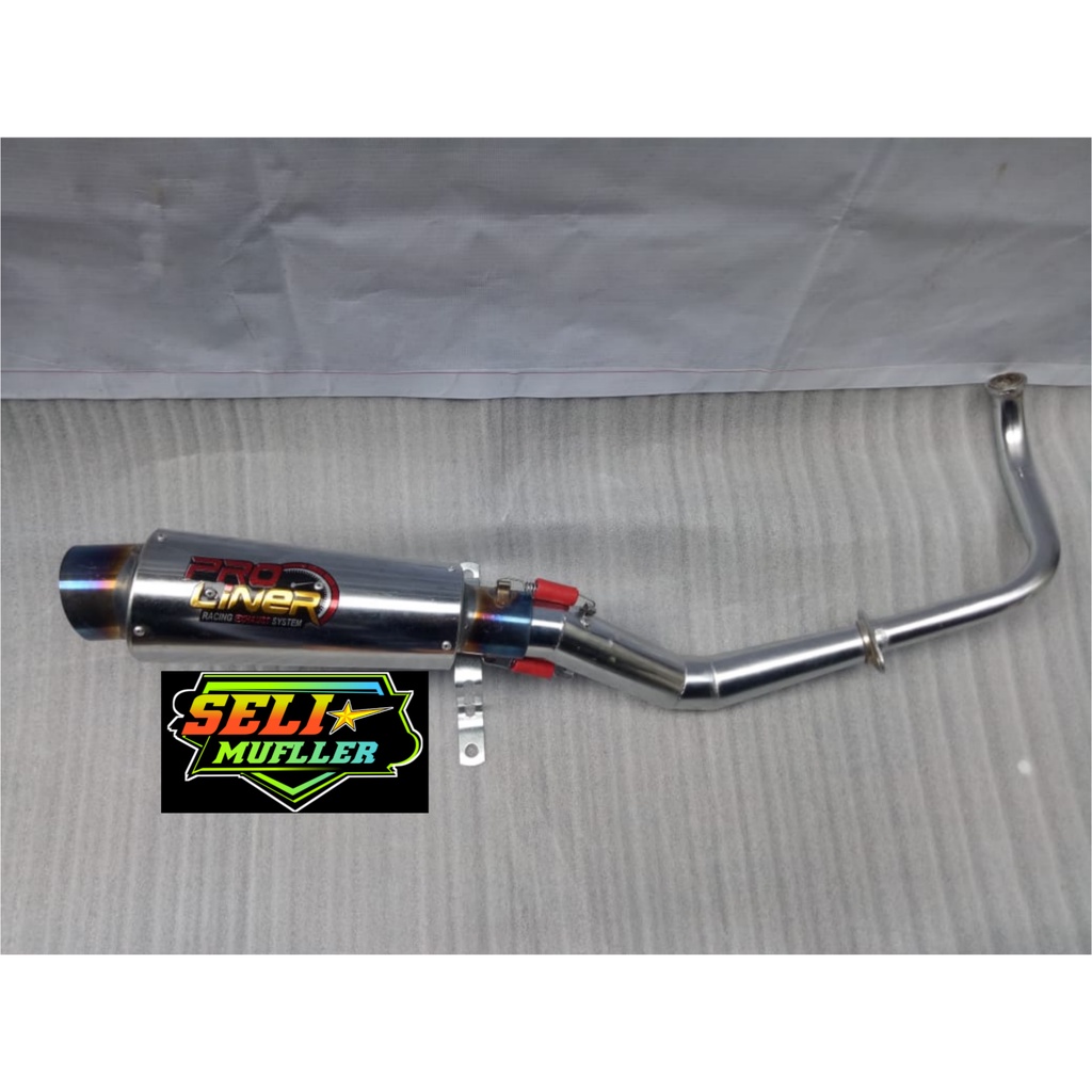KNALPOT RACING PRO LINER ALL MATIC BASS ADEM BEAT ALL SERIES BEAT KARBU BEAT NEW GENIO SCOOPY KARBU 