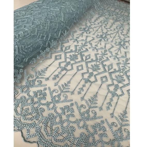 Siap Kirim kain tile bordir motif sapto sumbaNTB