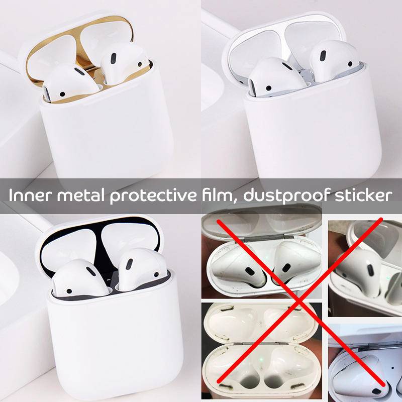 Untuk airpods Pro2 metal dust guard sticker Pembersih Kotoran Debu film Bukti Untuk Airpods3 2 1 case earphone Aksesoris