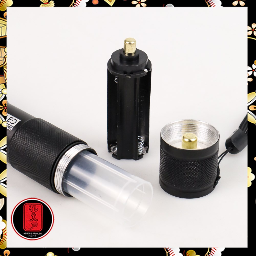 TaffLED Senter LED Torch Cree XM-L T6 8000 Lumens - E17 COB - Black