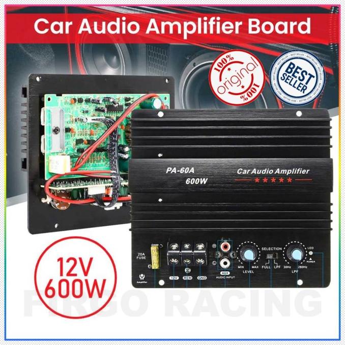 New Kit Power Ampli Mobil Bass Subwoofer 600W 4 Ohm Mono 12V DC PA-60A