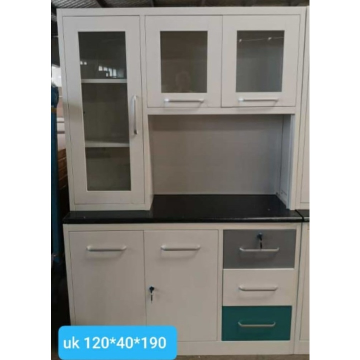 Lemari Sayur Import Plat Besi - Kitchen Set Minimalis - Berlaku COD - Free Ongkir Medan