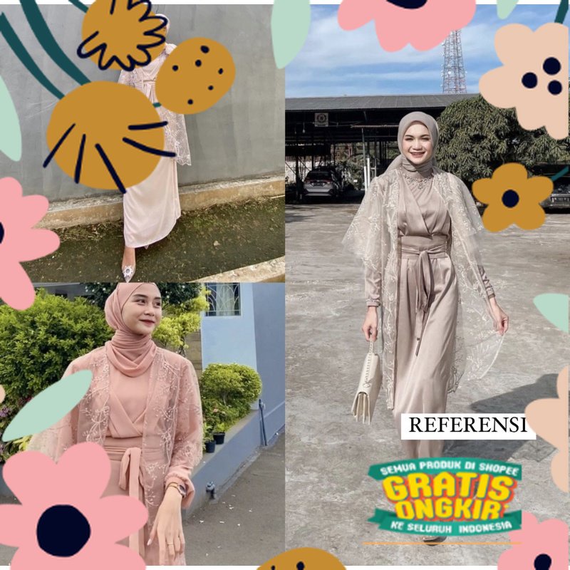 LUCIA BRUKAT TILLE DRESS / baju baru lebaran