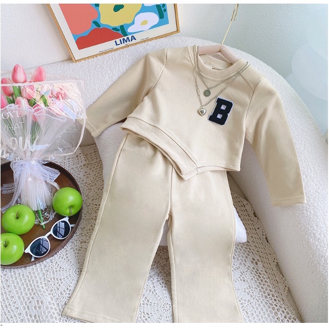 STELAN ANAK CREAM B STELAN ANAK CEWEK SETELAN ANAK IMPORT HIQH QUALITY PREMIUM