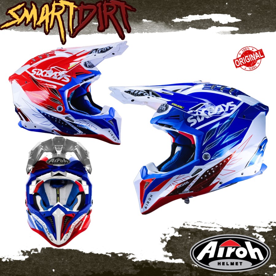 HELM CROSS AIROH AVIATOR 3 SIXDAY FRANCE LIMITED EDITION HELM AIROH