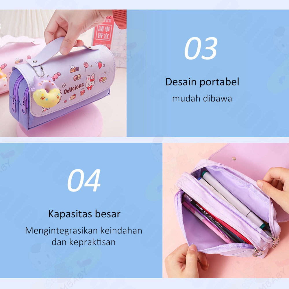 momschoice Kotak pensil besar dekompresi/tempat pensil anak/Pensil Case 3D Timbul multi-fungsi