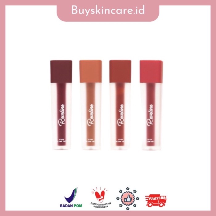 ⭐BISA COD⭐ REVELINE Stain Plump Tint | Lip Liptint Lipcream - Humble